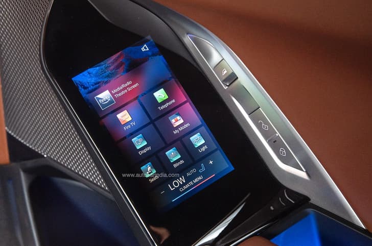 BMW 740i touchscreen in door